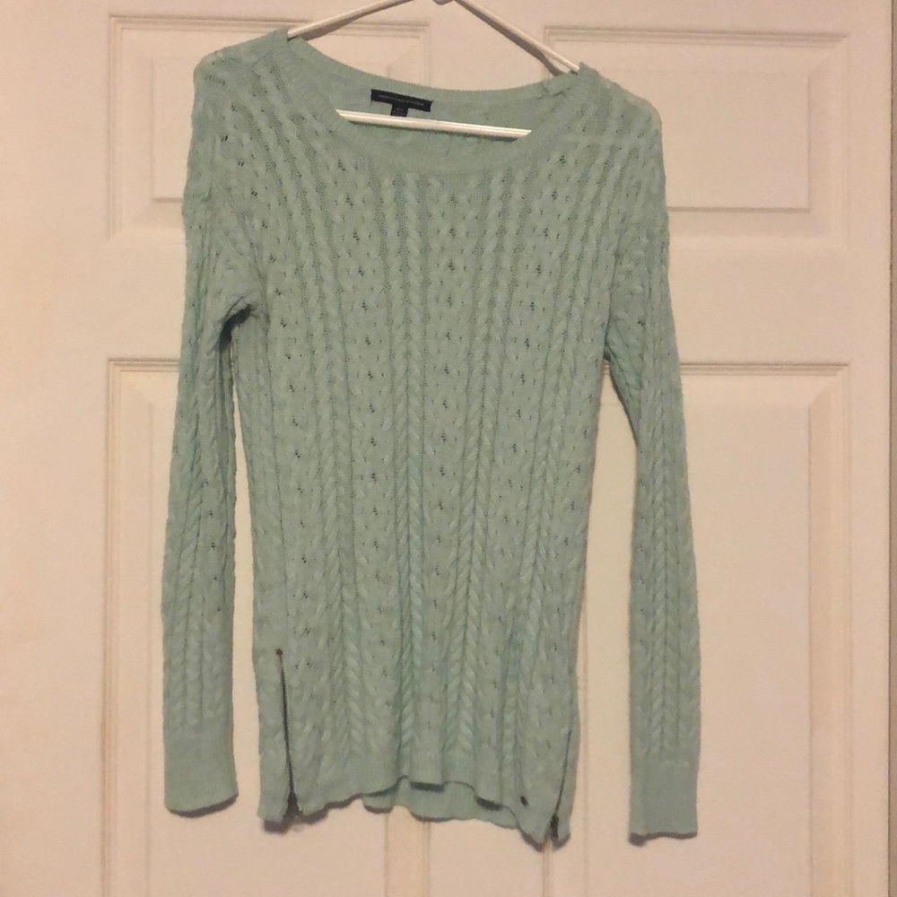 Mint blue sweater